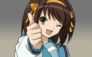 Girl yellow ribbon thumbs up - a yellow ribbon free wallpaper