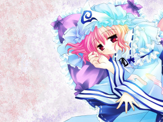 Pink haired anime girl wisteria - background free wallpaper