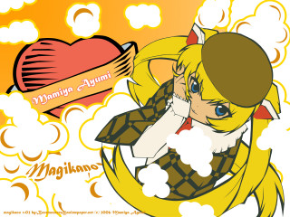 Cartoon heart banner blonde smoking - a manga drawing free wallpaper for desktop