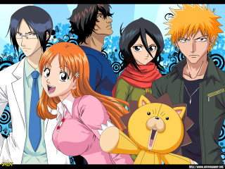 Anime group cat battle characters - their shoulder free wallpaper