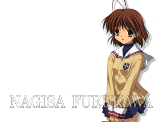 Nagisa furkawa sailor uniform portrait - a girl in a sailor outfit free wallpaper
