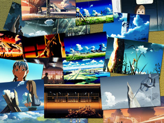Anime collage beeple kyoto skyline - a collage free wallpaper