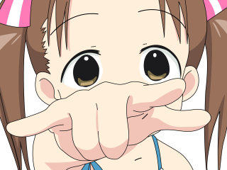 Cartoon girl big nose pink - a big nose free wallpaper