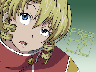 Blonde anime serious blue eyes - his face free wallpaper