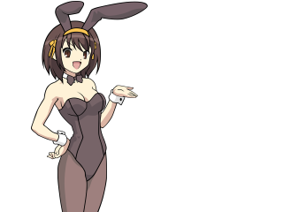Bunny costume wine pointing anime - a glass of wine free wallpaper