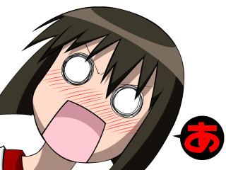 Cartoon girl tongue love sign - her tongue free wallpaper