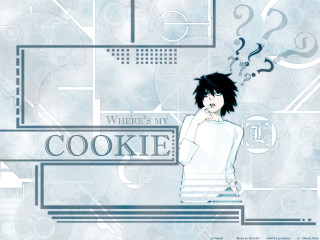 Black hair white shirt blue - a cookie free wallpaper