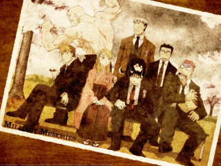 Group people bench painting formal - a painting of a woman free wallpaper