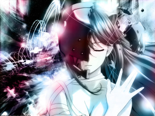 Aya goda anime hologram starry - holography free wallpaper