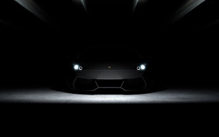 Black sports car dark room 12 - neoism free wallpaper