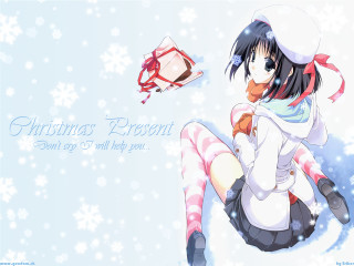 Girl white hat stockings gift - a white hat free wallpaper