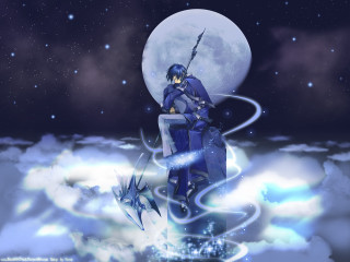 Clouds dragon sword anime night - a sword free wallpaper for desktop