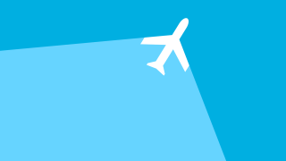 White airplane blue sky shadow - a shadow free wallpaper