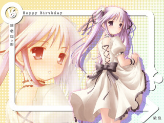 Girl dress pictureframe pastel anime - a picture frame free wallpaper