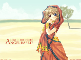 Cartoon red dress yellow scarf - a yellow scarf free wallpaper