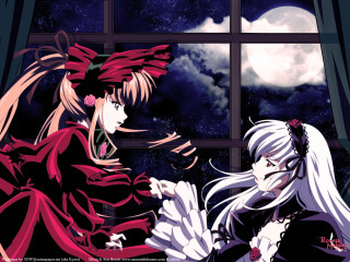 Moon stars girls window astronaut - a knife free wallpaper
