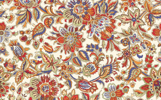 Colorful ornate pattern white background - free abstract wallpaper