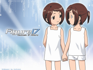 Anime girls blue background collared - a couple of anime girls free wallpaper