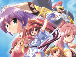 Anime girls castle blue sky - hint of yayoi kasuma free wallpaper