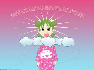 Girl pink pajamas cloud marry - pop surrealism free wallpaper