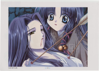 Bluehair blueeyes animegirls sadlook arrows - their face free wallpaper