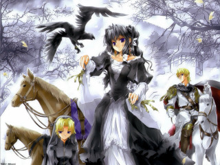 Gothic anime costume horse bird - costume free wallpaper