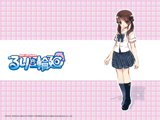 Girl schooluniform pinkwall white stripe - a pink wall free wallpaper