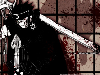 Blood sword man abstract poster - grungy free wallpaper