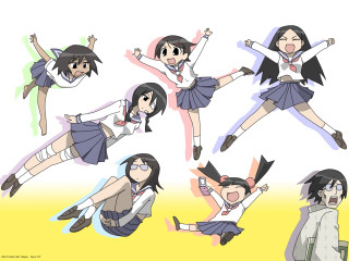 Anime girls group giantess bandages - different free wallpaper