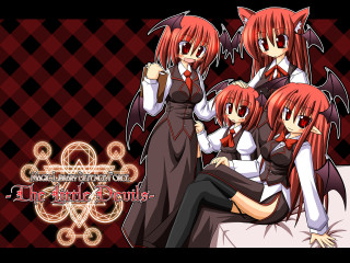 Anime girls bats gothic symmetry - bat free wallpaper