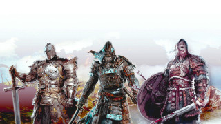 Men armor standing field grass - epic fantasy character art free wallpaper