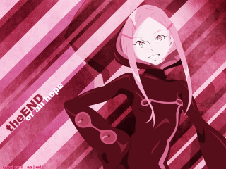 Woman red dress pink background 2 - a pink stripe free wallpaper