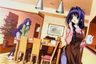 Purple haired women kitchen kyoto - a kitchen next free wallpaper