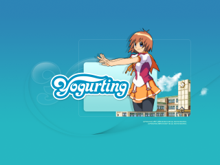 Girl orange dress blue background - a girl in a dress free wallpaper for desktop