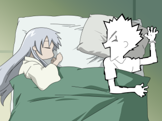 Bed laying girl pillow anime - a pillow and a pillow case free wallpaper