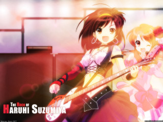 Anime girls guitar room pink - guitar free wallpaper
