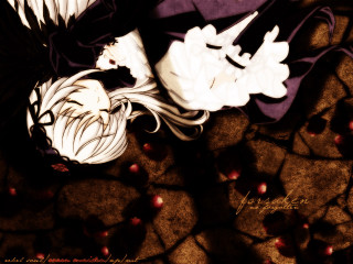 White flower purple cloth gothic - object free wallpaper