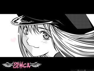 Girl hat heart anime manga - a pink heart free wallpaper
