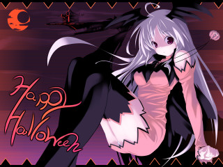 Gothic anime black cat halloween - outfit free wallpaper