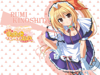 Anime girl bow dress yayoi - a bow free wallpaper