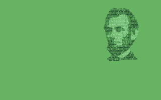 Green background man face words - cassius marcellus coolidge free wallpaper