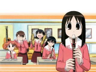 Girl pinkuniform microphone classroom rayonism - a group of girls free wallpaper