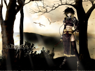 Fantasy woman forest sword bats - fei danxu free wallpaper
