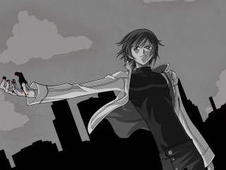 Man bloodied hand city skyline - dustin nguyen free wallpaper