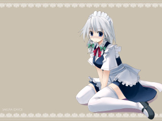 Anime girl bow tie maid - a bow tie free wallpaper