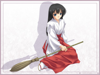Woman kimono stick red dress - a woman in a kimono holding free wallpaper