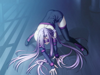 Cartoon character laying wind blown - ufotable free wallpaper