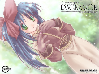 Anime girl blue hair green 5 - blue hair free wallpaper for desktop