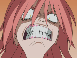 Creepy pinkhaired yandere baioken eishun - his face and mouth free wallpaper