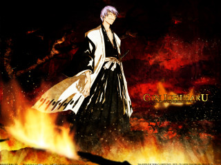 Fiery sword male gothic portrait - flame free wallpaper for desktop
